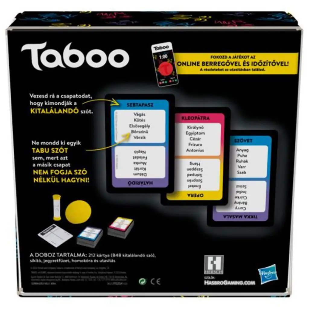 Tabu (Taboo) Familienspiel - Hasbro kép 2