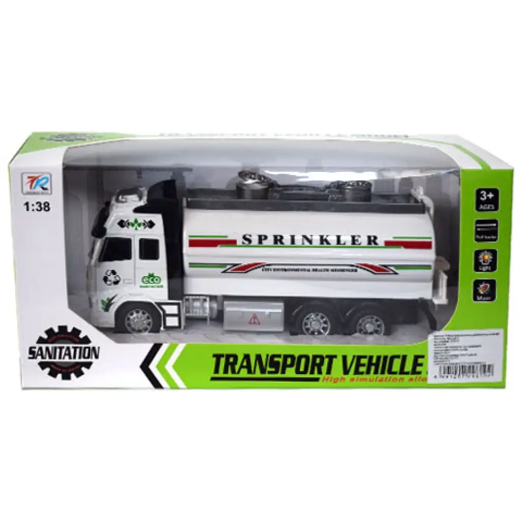 Tanklastwagen mit Licht und Sound in Weiß 1/38 kép 1