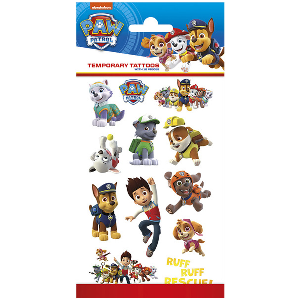Tattoo-Set mit Paw Patrol‑Motiv - Totum
