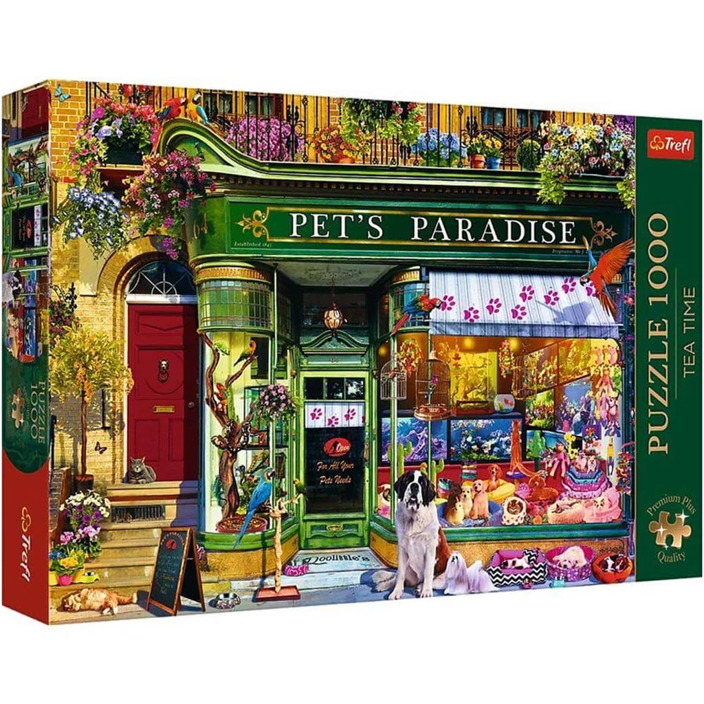 Tea Time: Haustierparadies 1000-teiliges Premium-Puzzle - Trefl kép 1