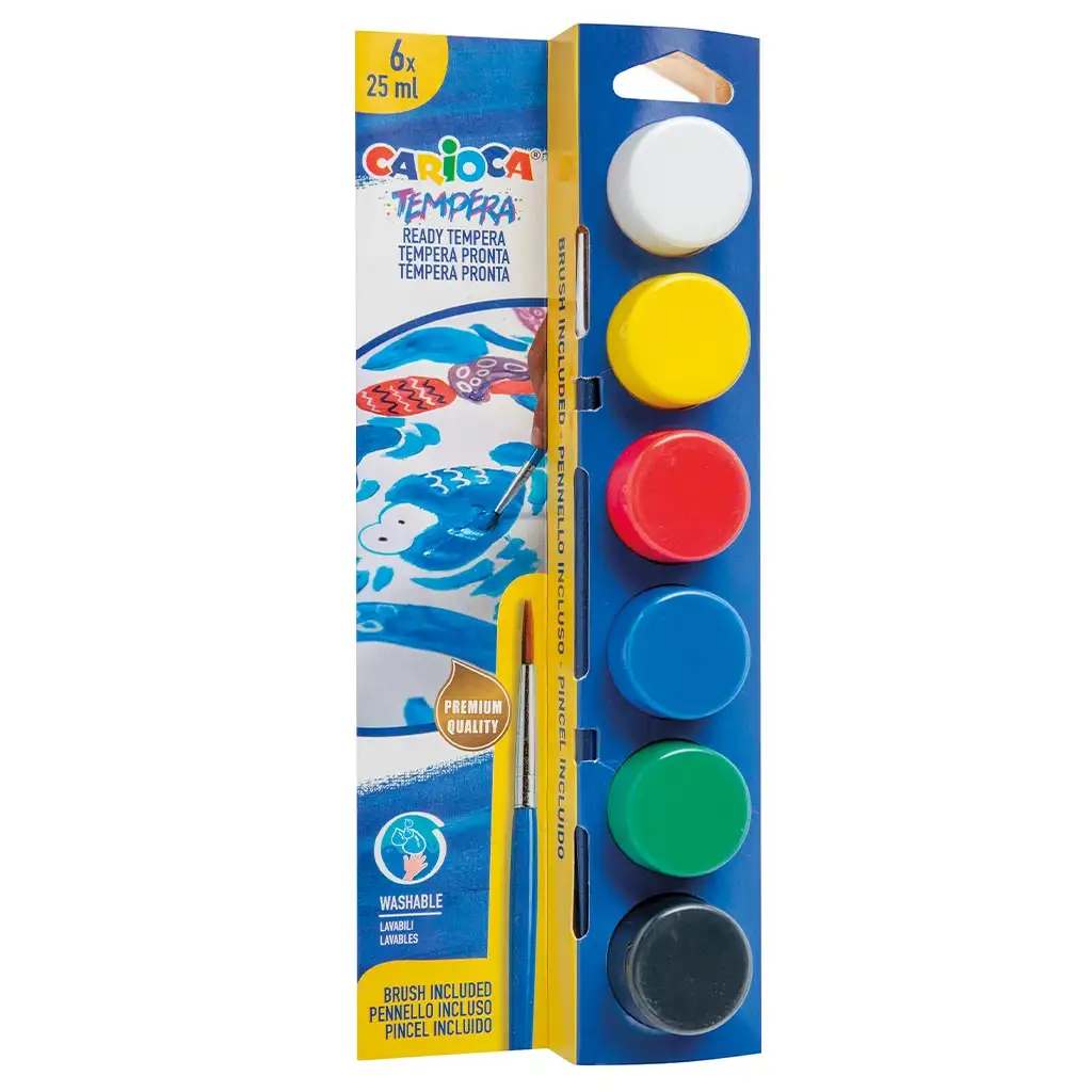Tempera-Set 6x25ml - Carioca