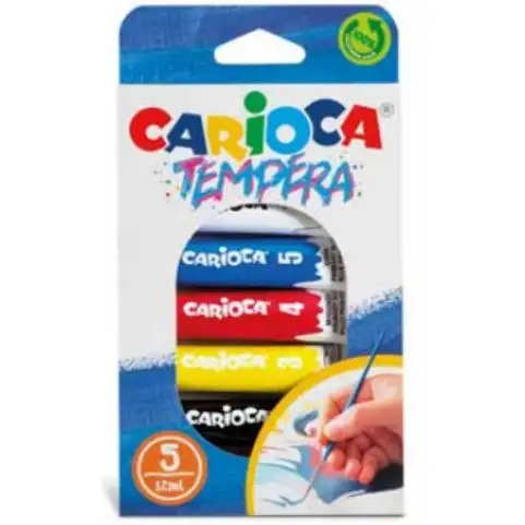 Tempera-Set in Tuben 5x12ml - Carioca