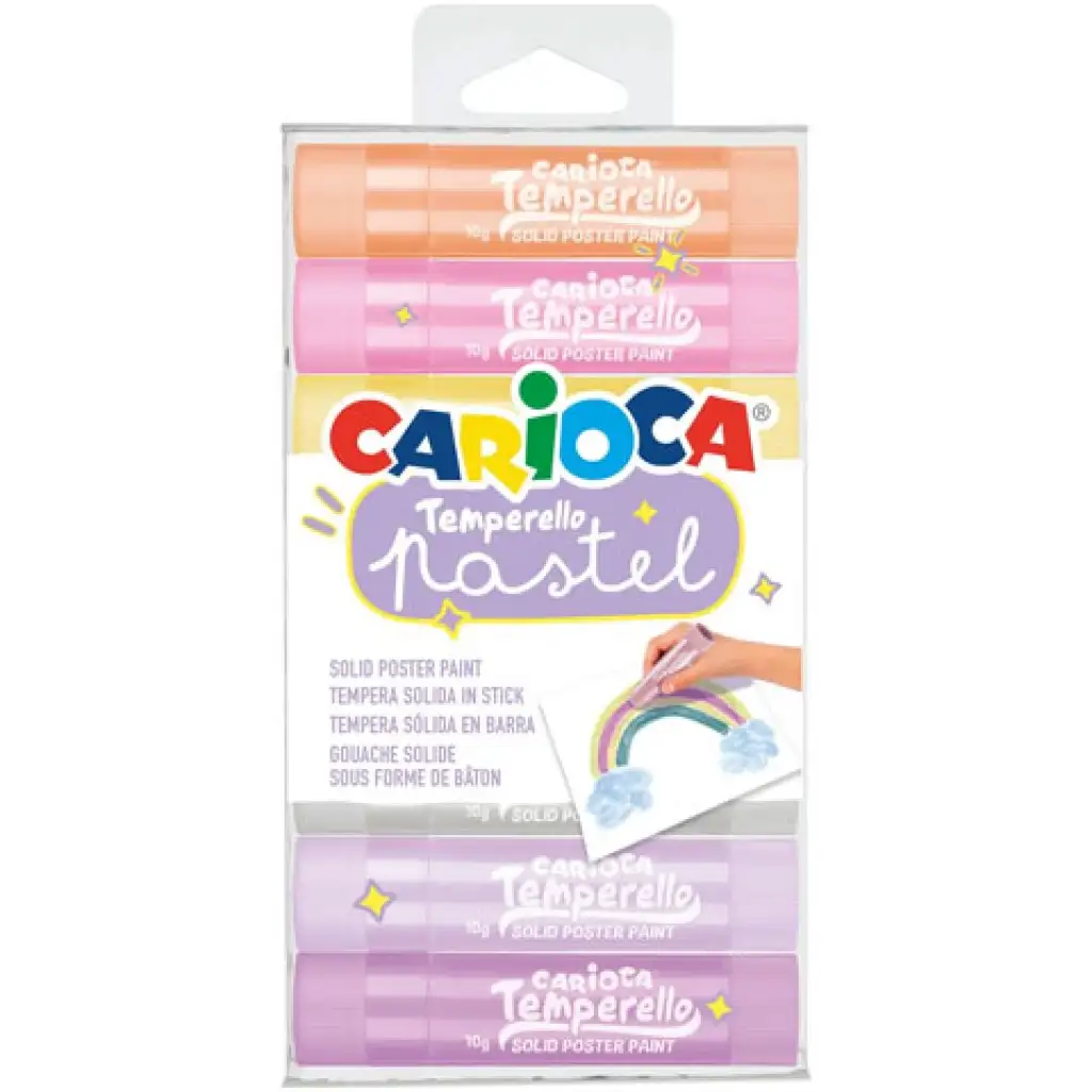 Temperello Pastel Tempera-Stick-Set 8-teilig - Carioca