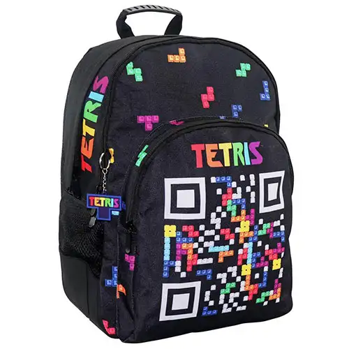 Tetris abgerundeter Schulranzen, Rucksack 33x16x45cm