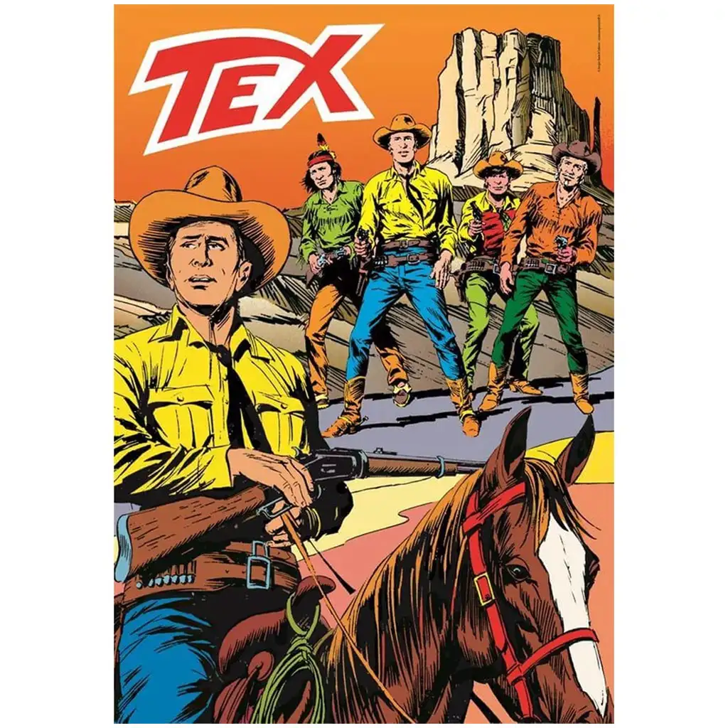Tex 2 Comic HQC 1000-teilige Puzzle mit Poster - Clementoni kép 2