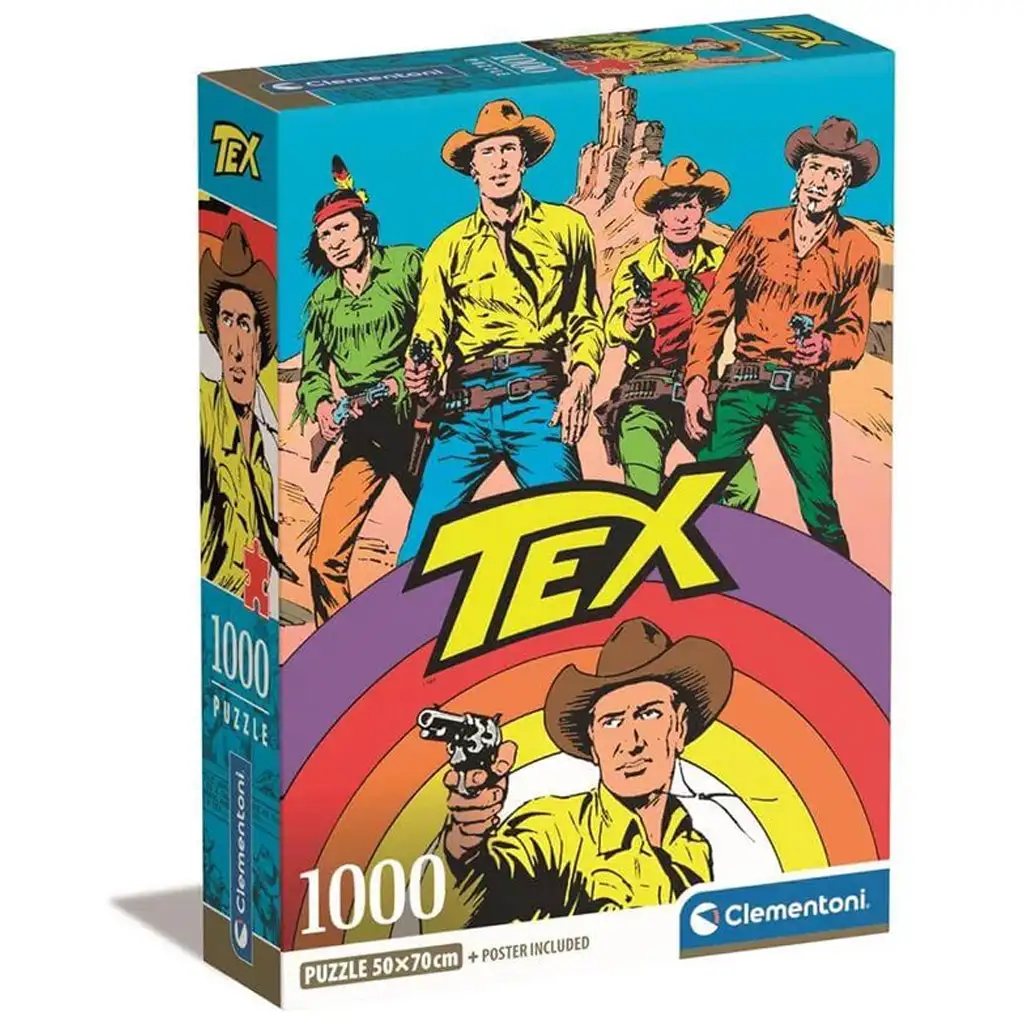 Tex Comic HQC 1000-teilige Puzzle mit Poster - Clementoni
