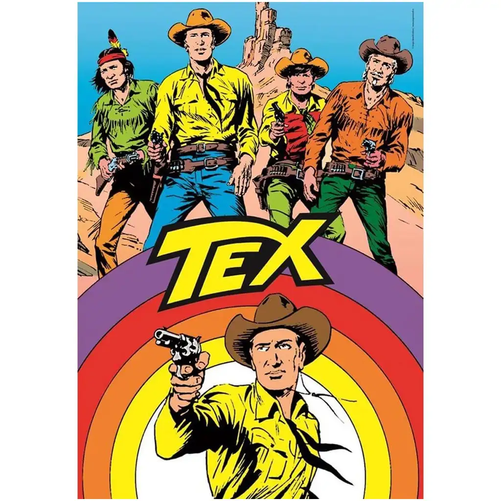 Tex Comic HQC 1000-teilige Puzzle mit Poster - Clementoni kép 2