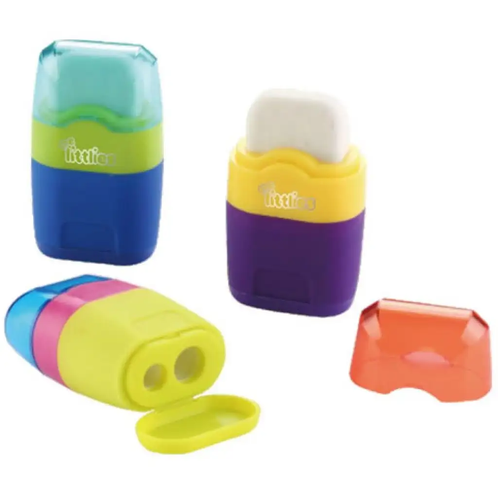 The Littlies Color Wave Doppelspitzer mit Radiergummi in verschiedenen Ausführungen