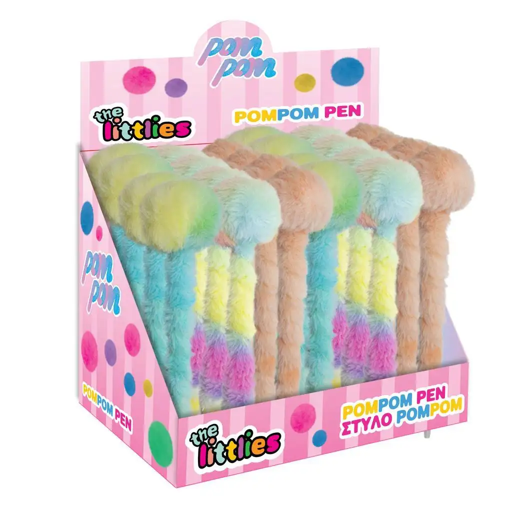 The Littlies: Pompon-Kugelschreiber in 4 verschiedenen Varianten