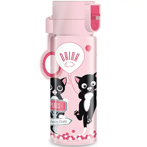 Think-Pink Paris tropffreie rosa Trinkflasche 475ml