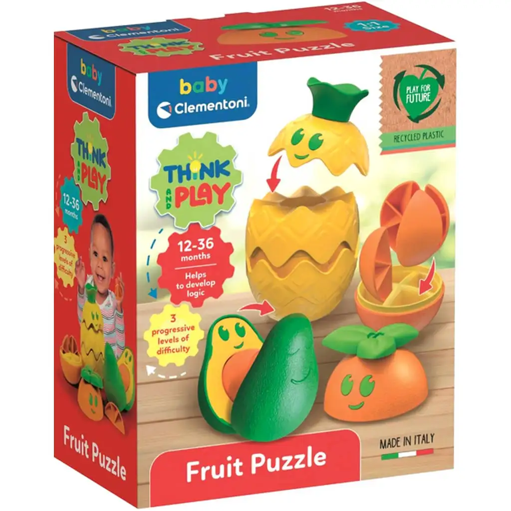 Think&Play Obst Puzzle Logikspiel - Clementoni