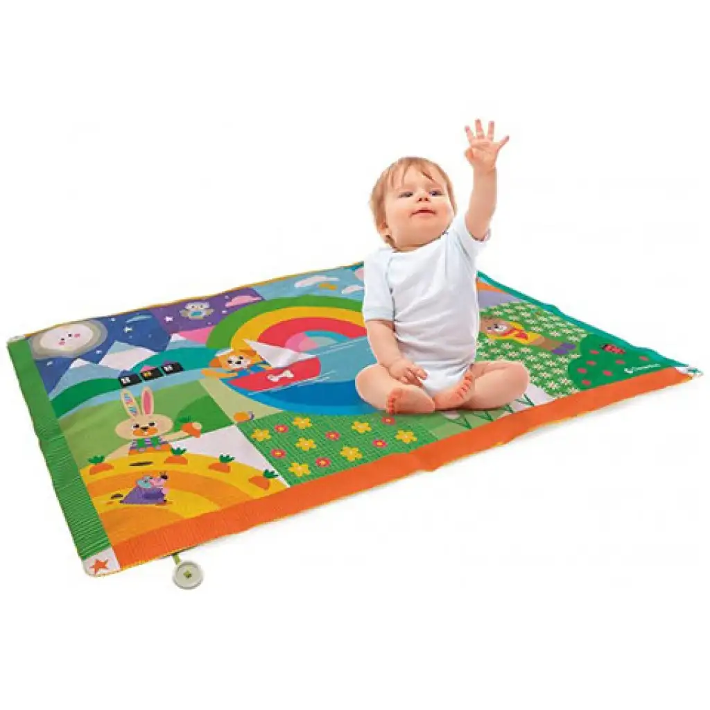 Tier-Spielmatte 135x90cm - Clementoni Baby kép 3