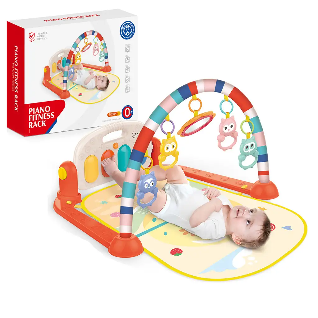 Tier-Spielmatte mit Baby-Klavier 40x75x58cm kép 1