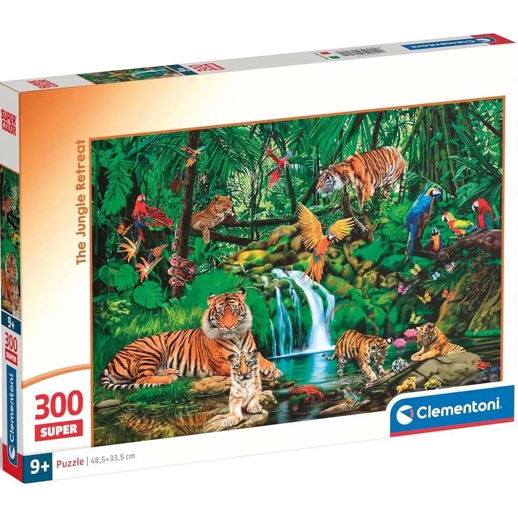 Tiere des Dschungels 300-teiliges Super-Puzzle - Clementoni