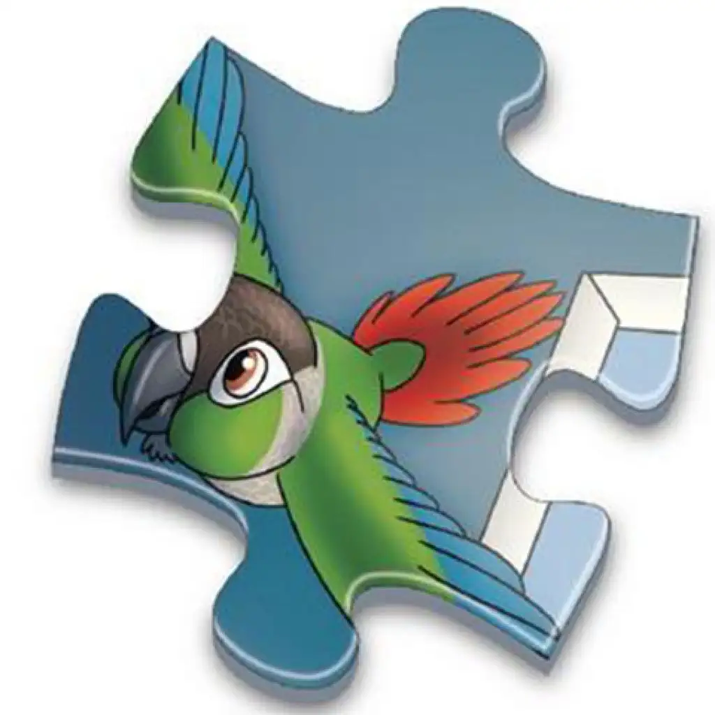 Tierparty 48-tlg. Bodenpuzzle 60x90cm kép 3