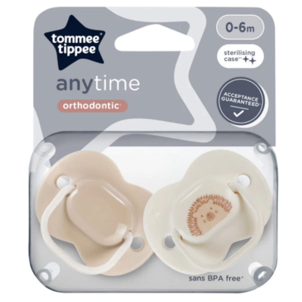 Tommee Tippee: Anytime 2-teiliges orthodontisches Schnuller-Set in verschiedenen Ausführungen (0–6 Monate)