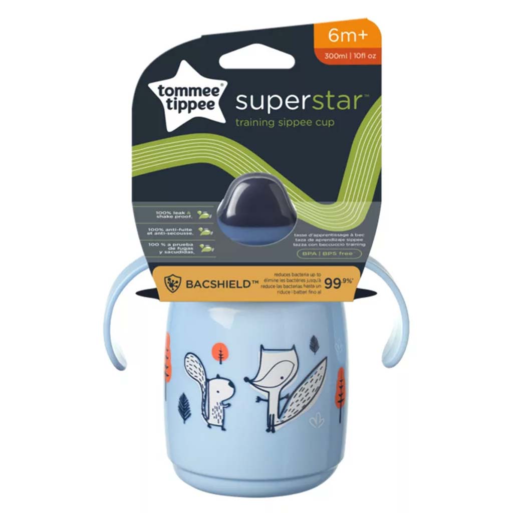 Tommee Tippee: Superstar Trinkbecher in Blau, 300 ml (ab 6 Monaten)