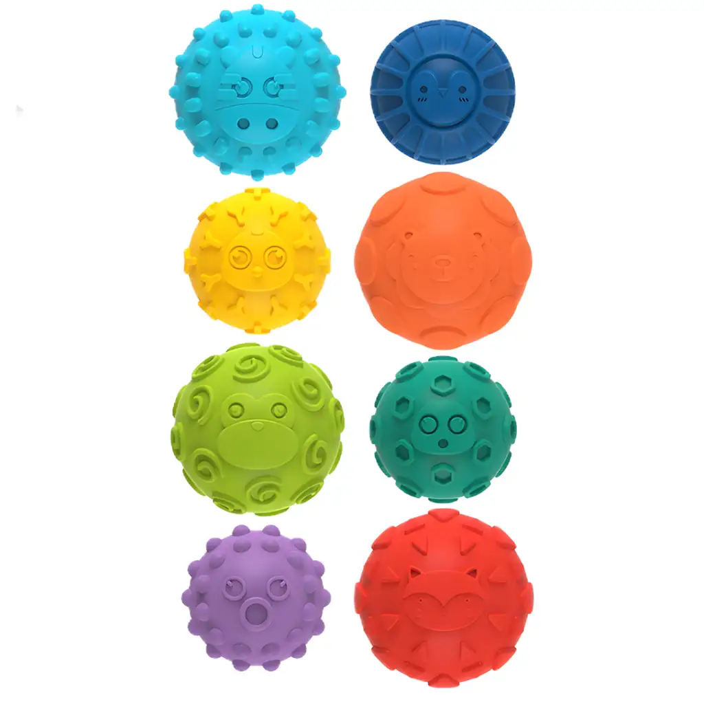 Touchball: 8-teiliges Ballset zur Förderung des Tastsinns kép 2