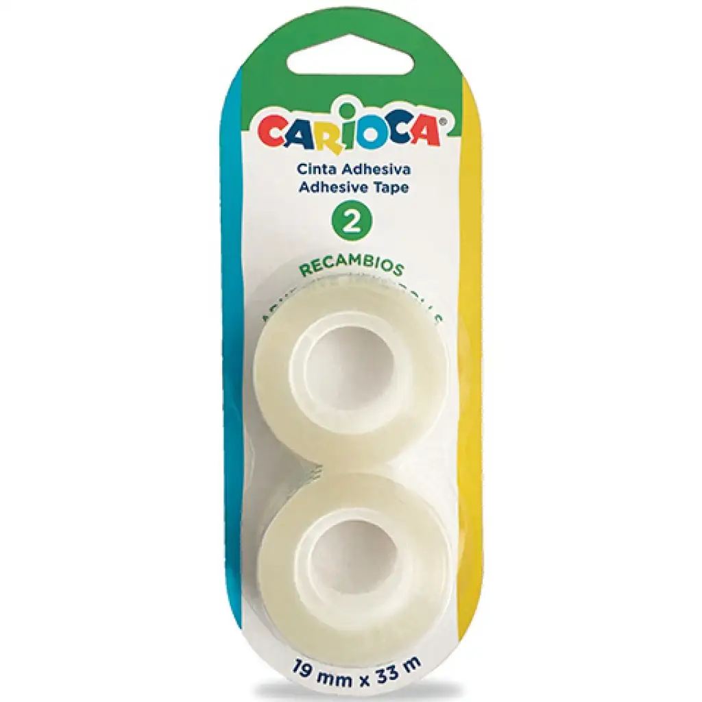 Transparenter Klebeband 1,9cmx33m 2er-Set - Carioca