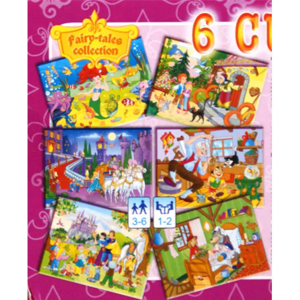 Märchenhafte Mini-Märchenwürfel 6 Stück kép 2