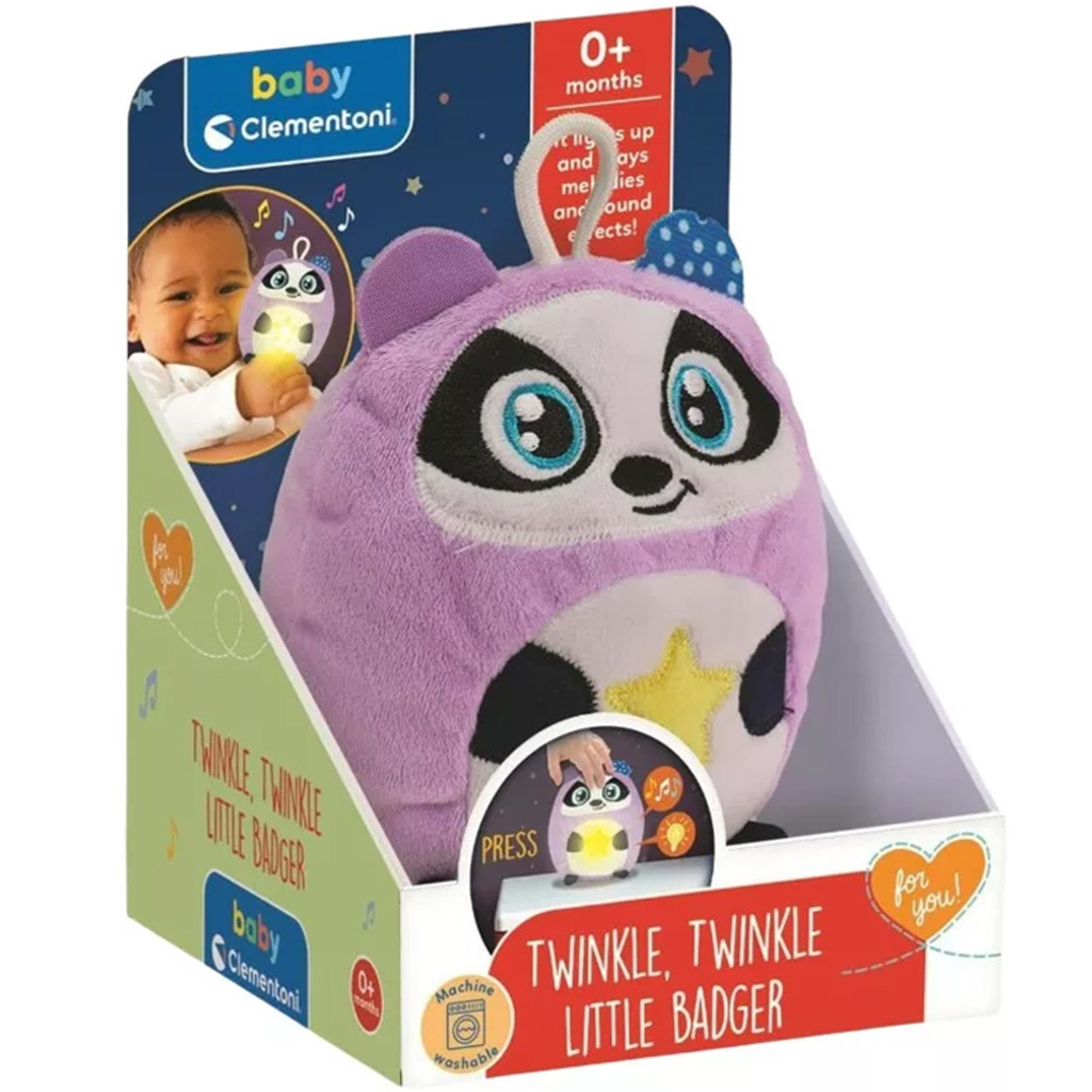 Twinkle-twinkle kleiner Dachs interaktives Babyspielzeug – Clementoni Baby
