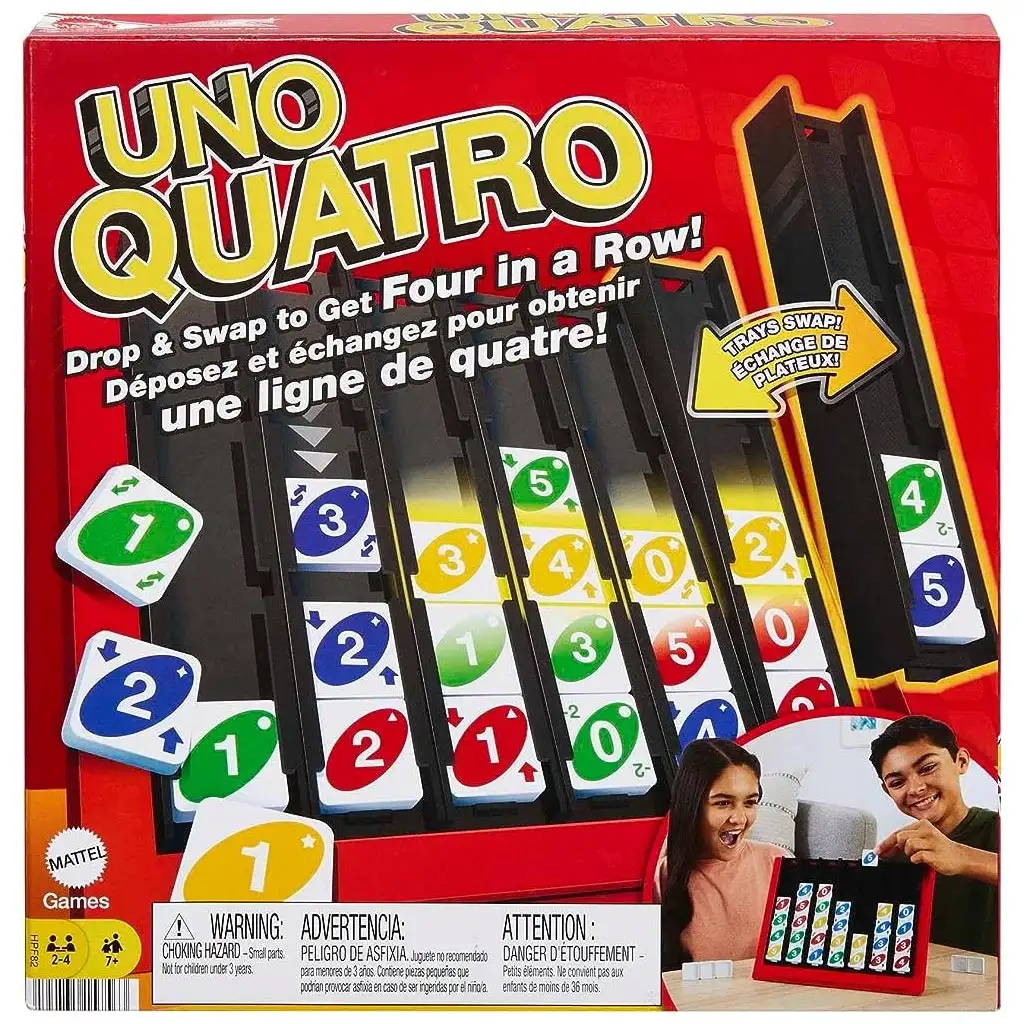 UNO Quatro Gesellschaftsspiel - Mattel