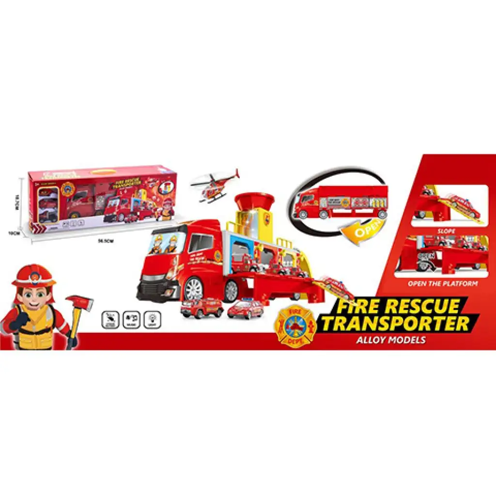 Umwandelbares Feuerwehr-LKW-Set mit Funktionen
