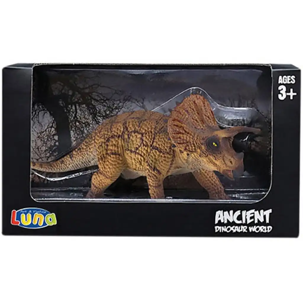 Uralte Dinosaurierwelt: Triceratops-Dino-Figur