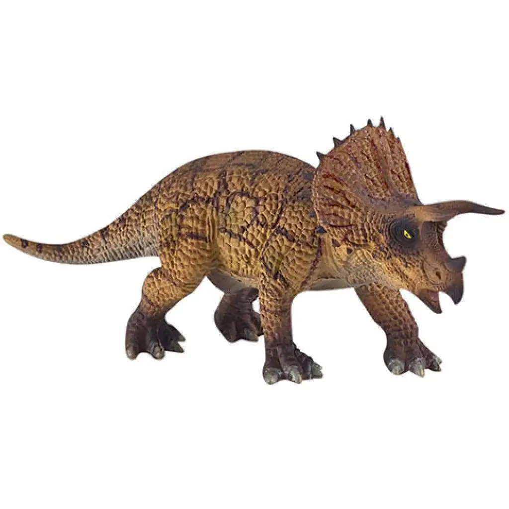 Uralte Dinosaurierwelt: Triceratops-Dino-Figur kép 2