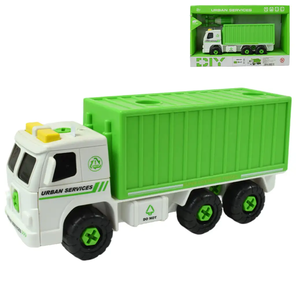 Urban Services: Zerlegbarer Container-Lkw mit Werkzeugen und Sound 20cm