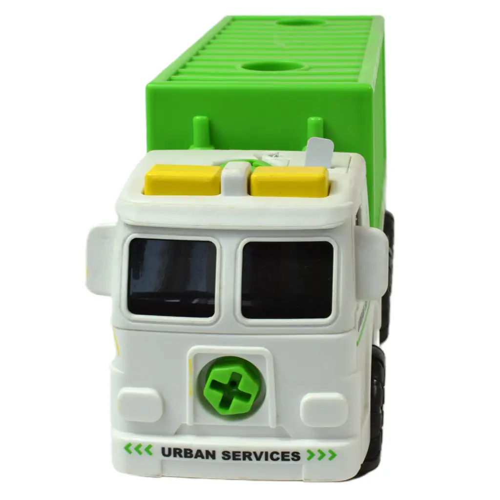 Urban Services: Zerlegbarer Container-Lkw mit Werkzeugen und Sound 20cm kép 4