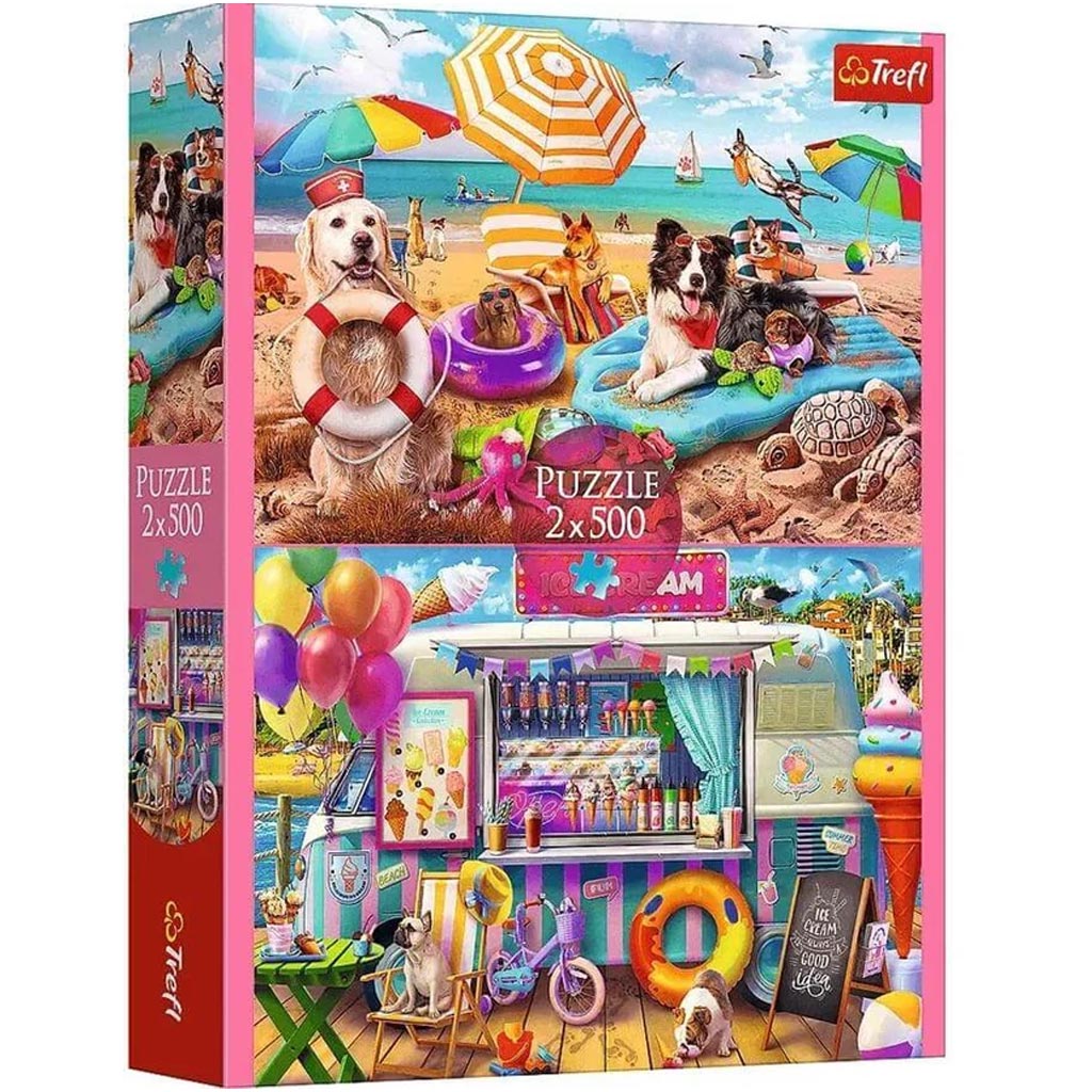 Urlaub 2 x 500 Teile Puzzle - Trefl
