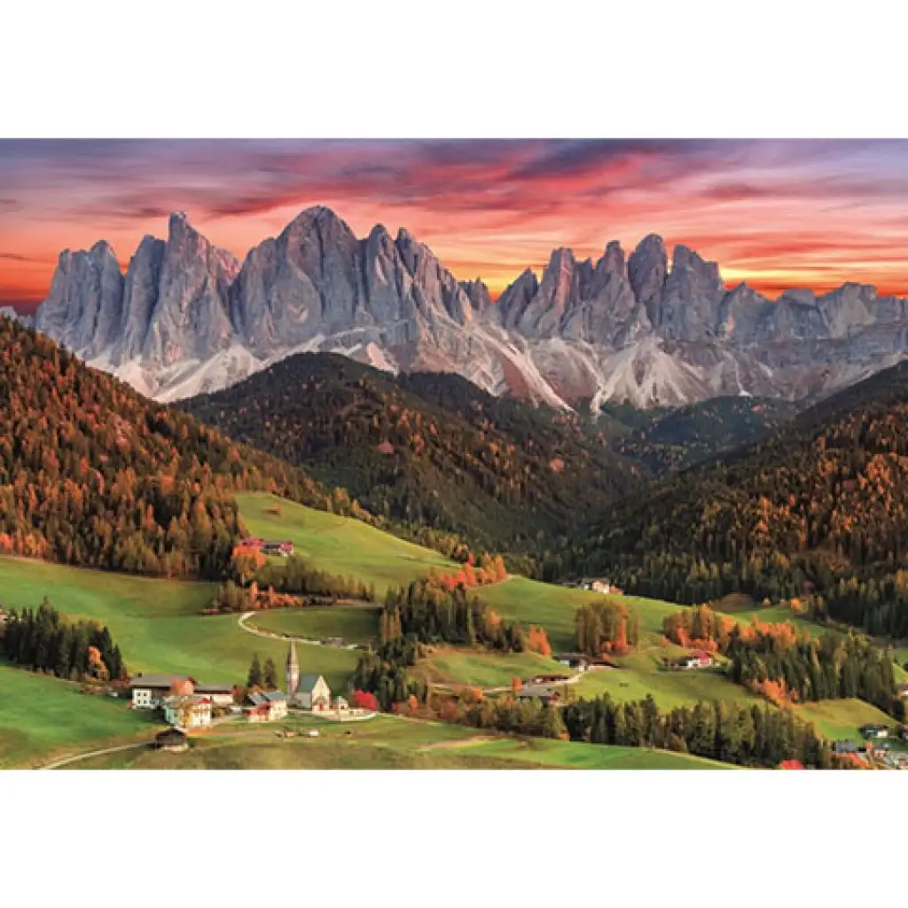 Val Di Funes, Italien HQC Puzzle 2000 Teile - Clementoni kép 2