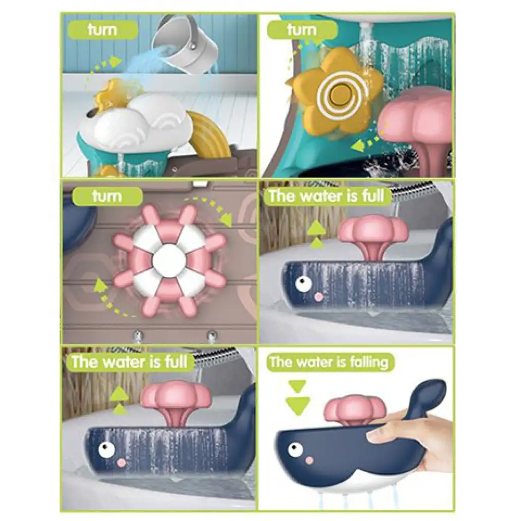 VivaKids Boti der Wal Badespielzeug 23,5x19,5cm kép 3