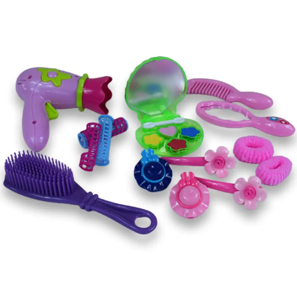 Vouge Girl: 13-teiliges Schönheitset mit Haarklammern, Haartrockner und Zubehör kép 2