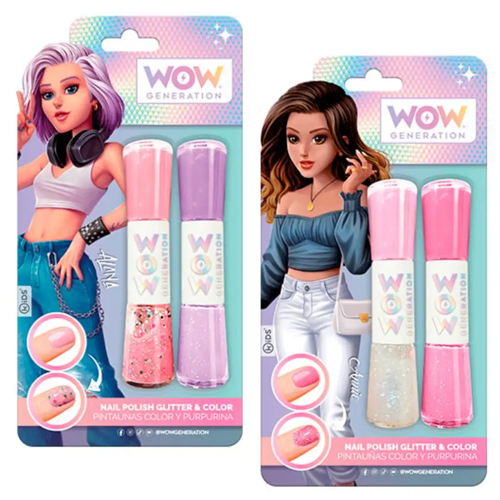 WOW Generation: Nagellack und Glitzerpolitur 2er-Set in verschiedenen Varianten kép 1