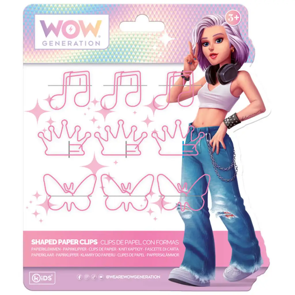 WOW Generation: Rosa Büroklammer mit lustigen Formen in verschiedenen Varianten kép 2