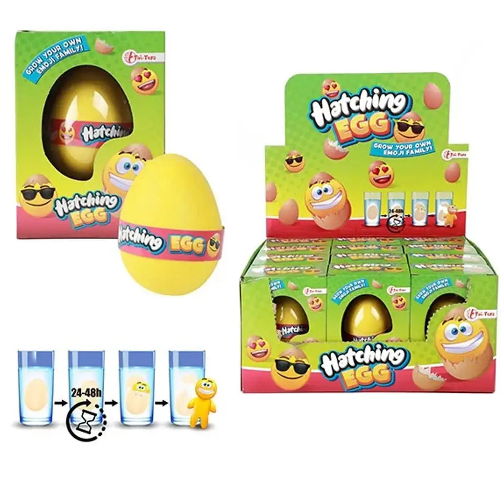 Wachsende Smiley-Figur in verschiedenen Varianten im Ei 1 Stück