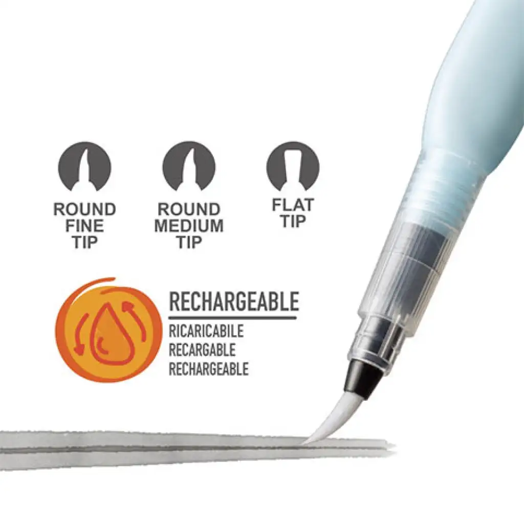 Wasserbefüllbarer Pinsel-Set 3-teilig - Carioca kép 2