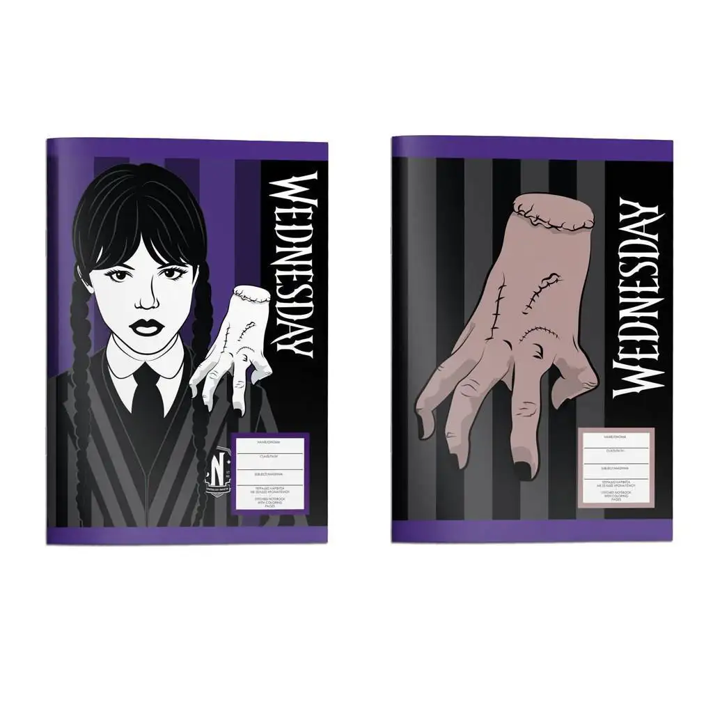 Wednesday Notizbuch in zwei Varianten 17x25cm 40 Blätter