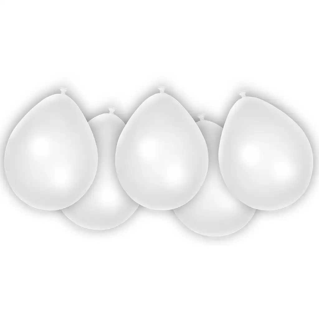 Weißer Latexballon 8er-Set