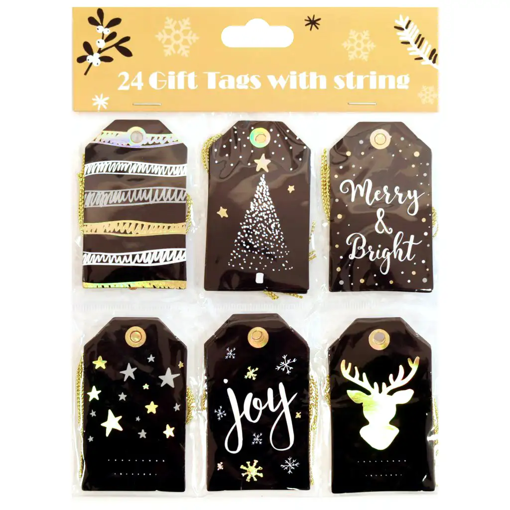 Weihnachtliches 24er-Set Geschenkanhänger in verschiedenen Ausführungen kép 3