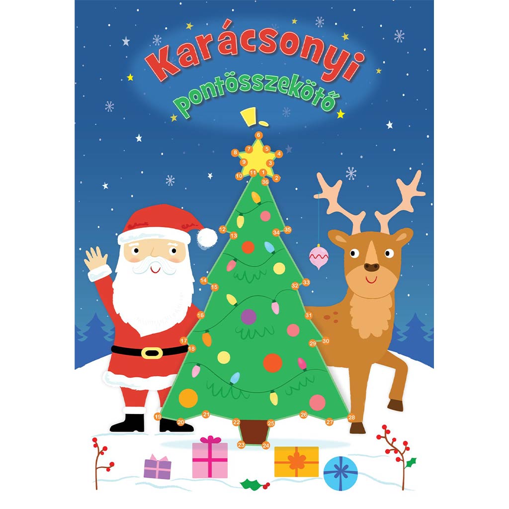 Weihnachtliches Punkt-zu-Punkt Malbuch 1.