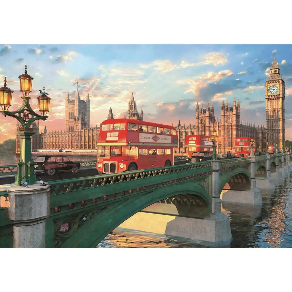 Westminster-Brücke im Sonnenuntergang 500-teiliges HQC Kompaktpuzzle - Clementoni kép 2