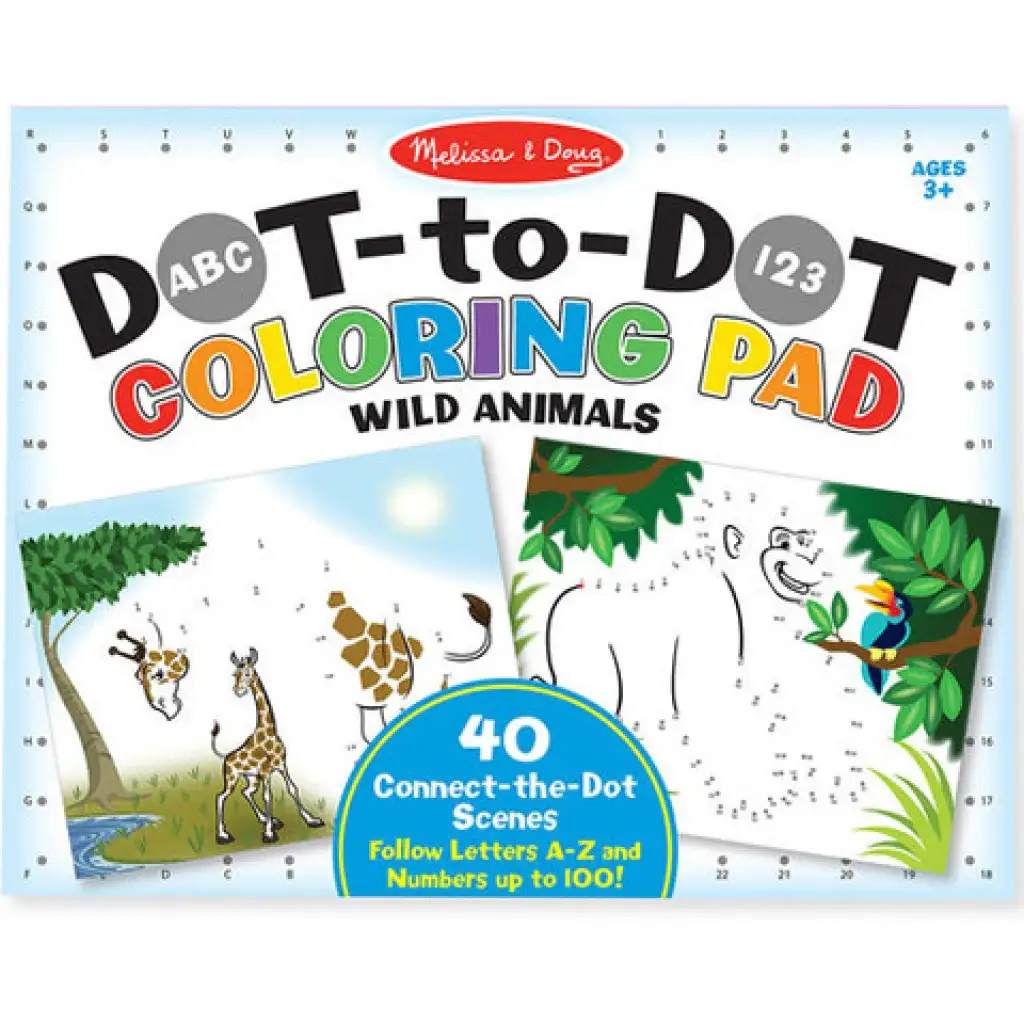Wildtiere Punkt-zu-Punkt Malbuch - Melissa & Doug