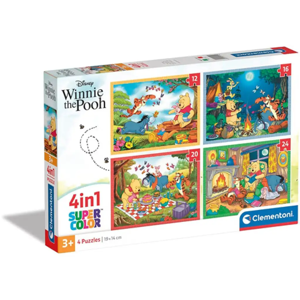 Winnie Puuh 4-in-1 Puzzle - Clementoni