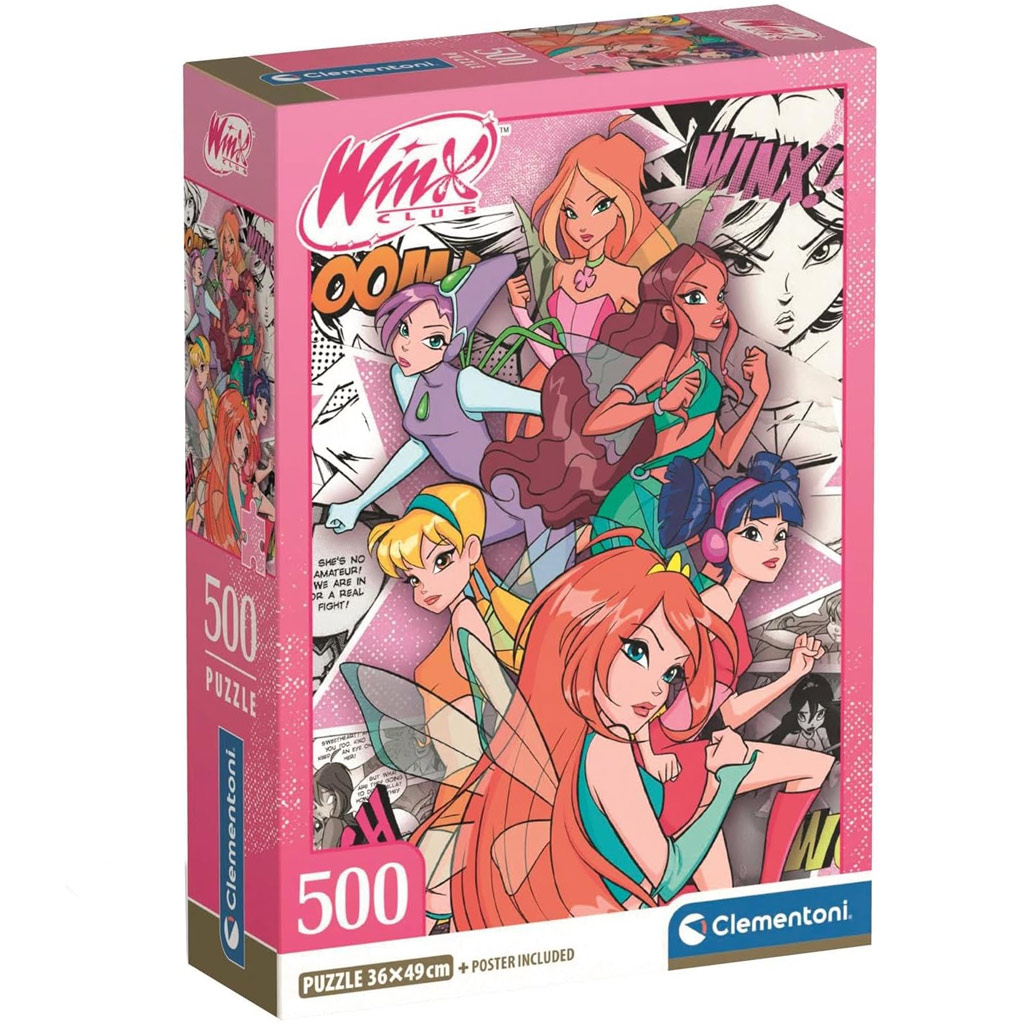 Winx Club Feen 500-teiliges Puzzle – Clementoni kép 1