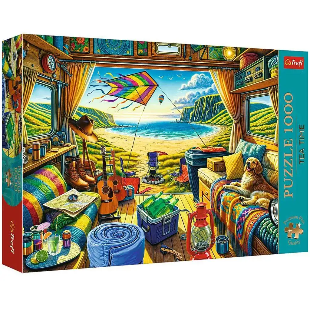 Wohnmobil-Leben Premium Plus 1000-teilige Puzzle - Trefl