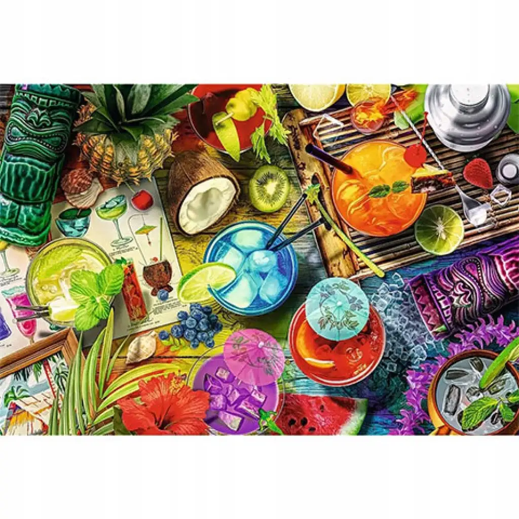 Wood Craft: Bunte Cocktails Holzpuzzle 500+1 Stück - Trefl kép 3