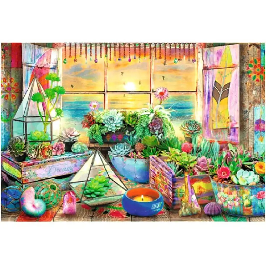 Wood Craft: Strandhaus Holzpuzzle 500+1 Stück - Trefl kép 2